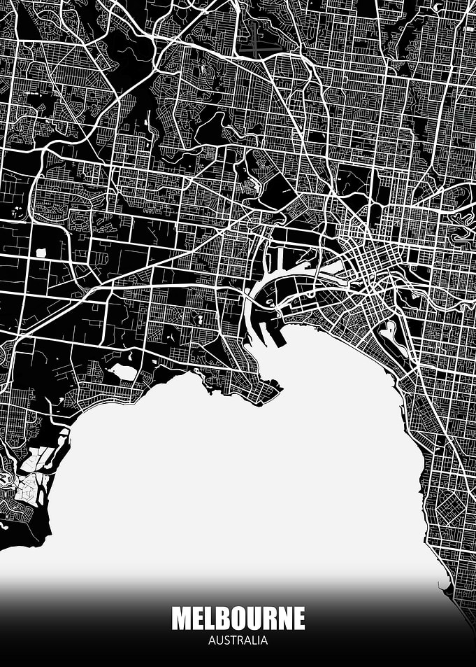 Melbourne Australia Map