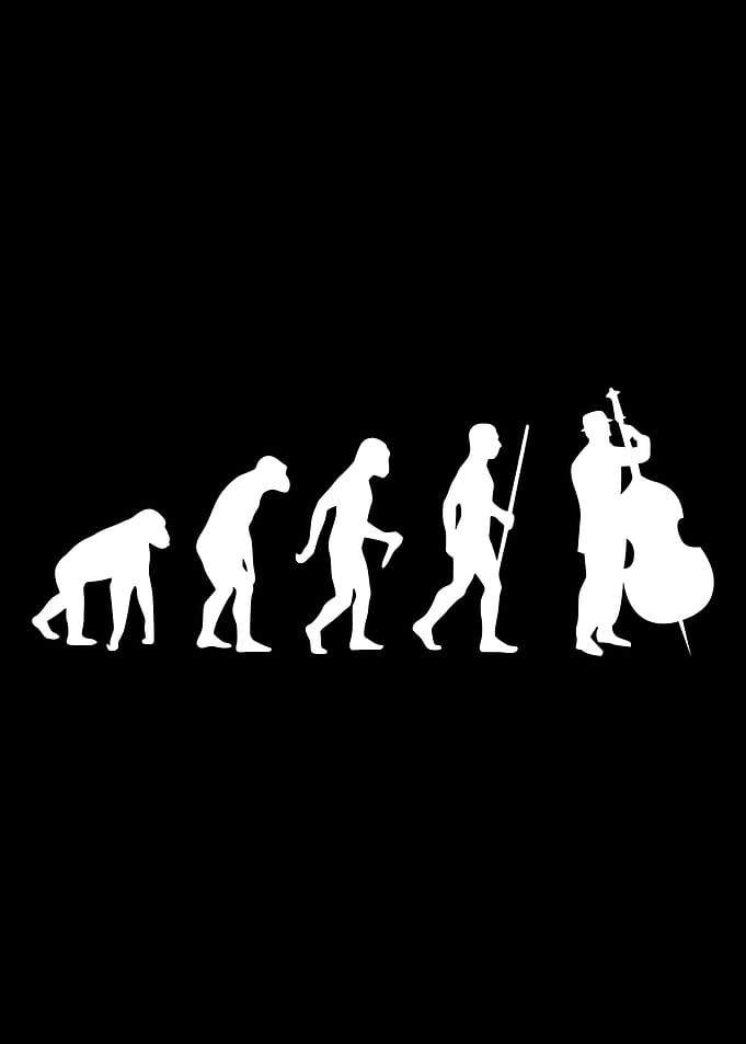 Double Bass Playing Man