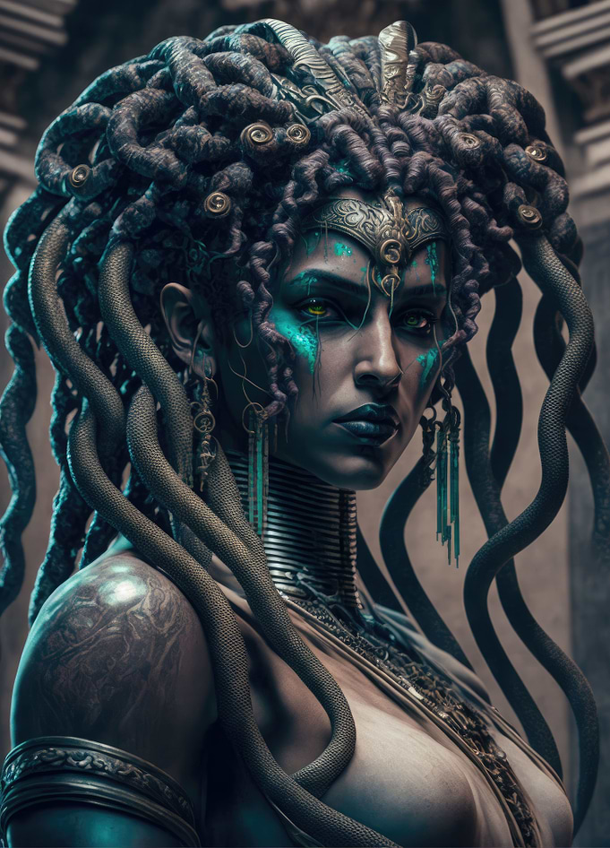 Cyberpunk Medusa