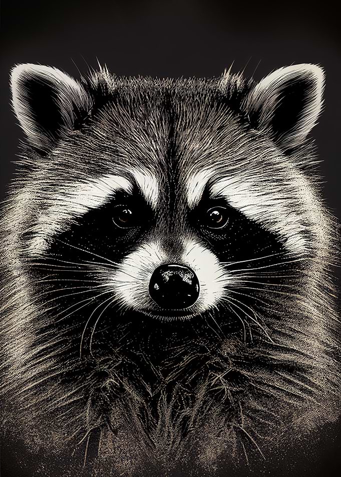 Raccoon Portrait