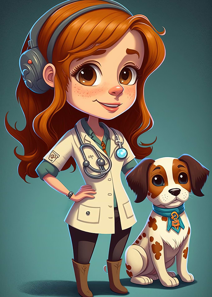 Female Girl Veterinarian