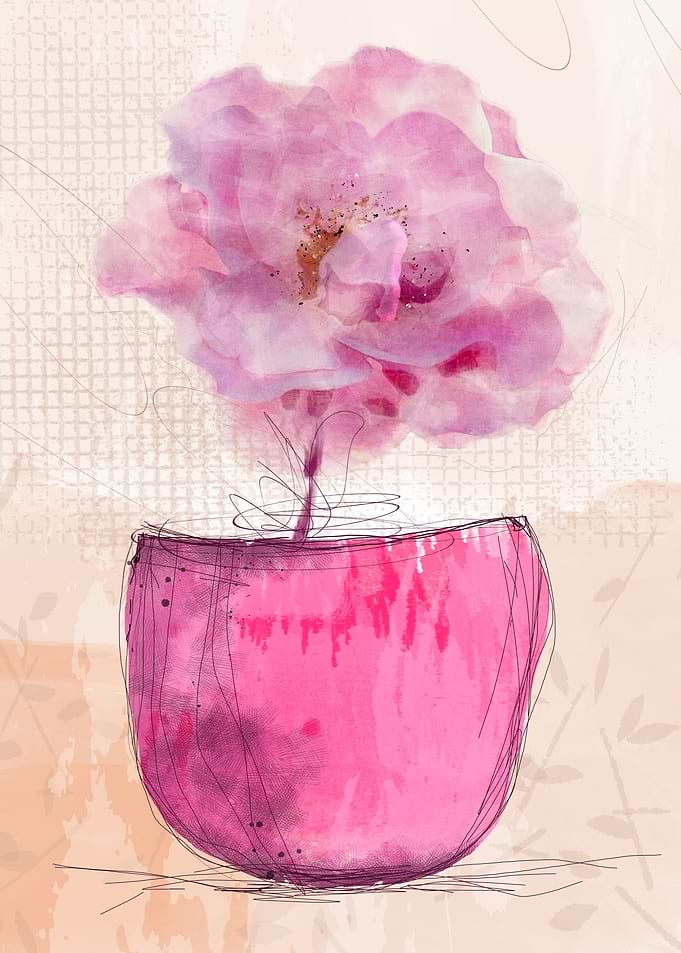 Pink pot