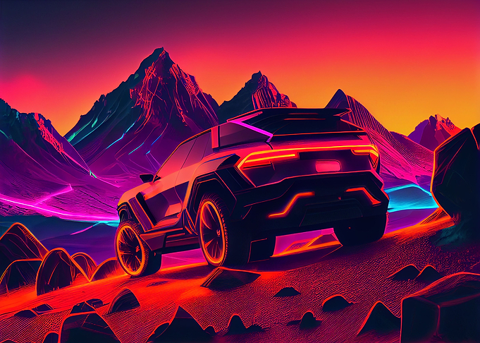 Synthwave Car 50