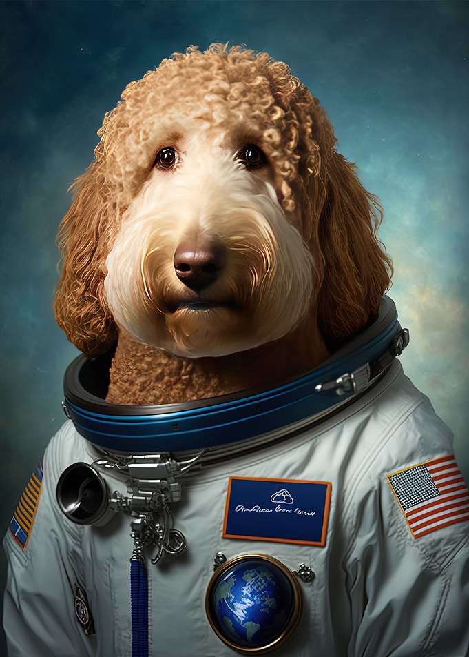 golden doodle space