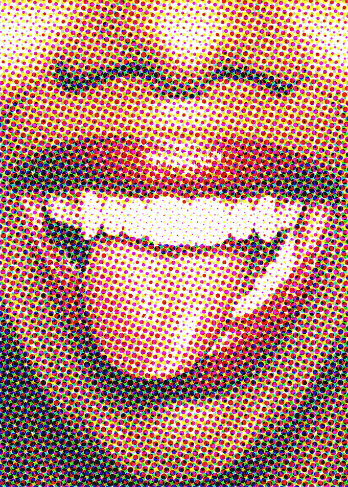 Lips woman closeup vertica
