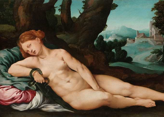 The dying Cleopatra