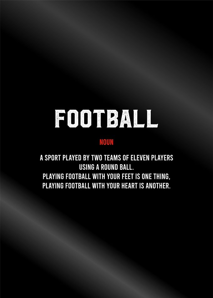 football definition text
