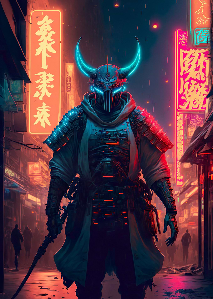 Cyberpunk Samurai