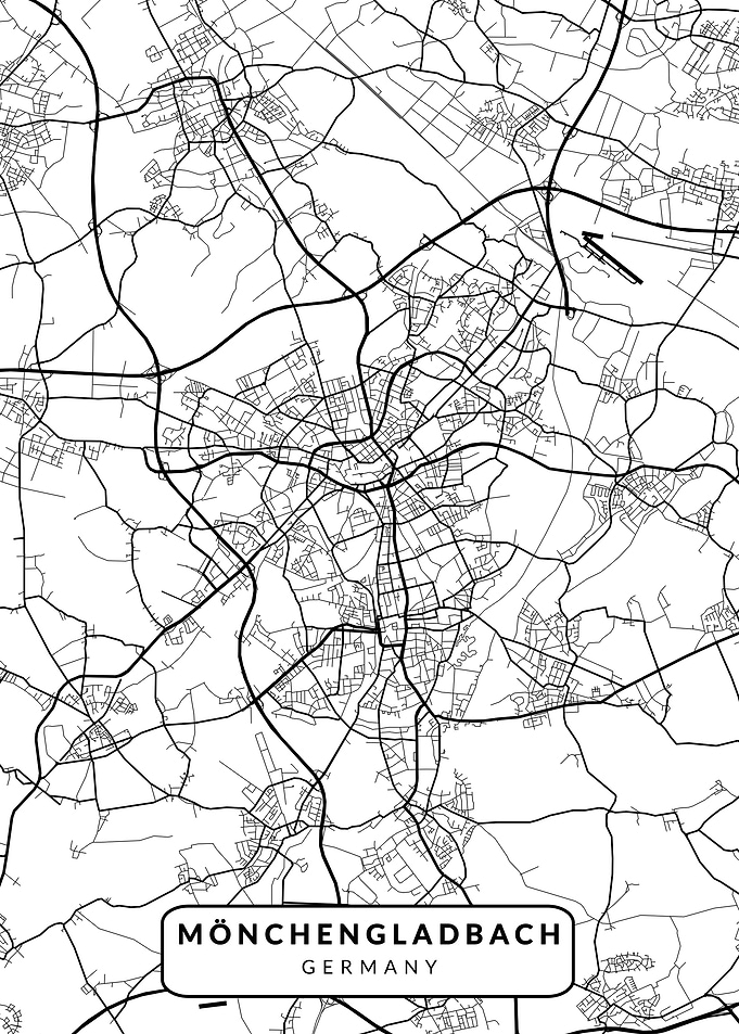 Monchengladbach Map Light