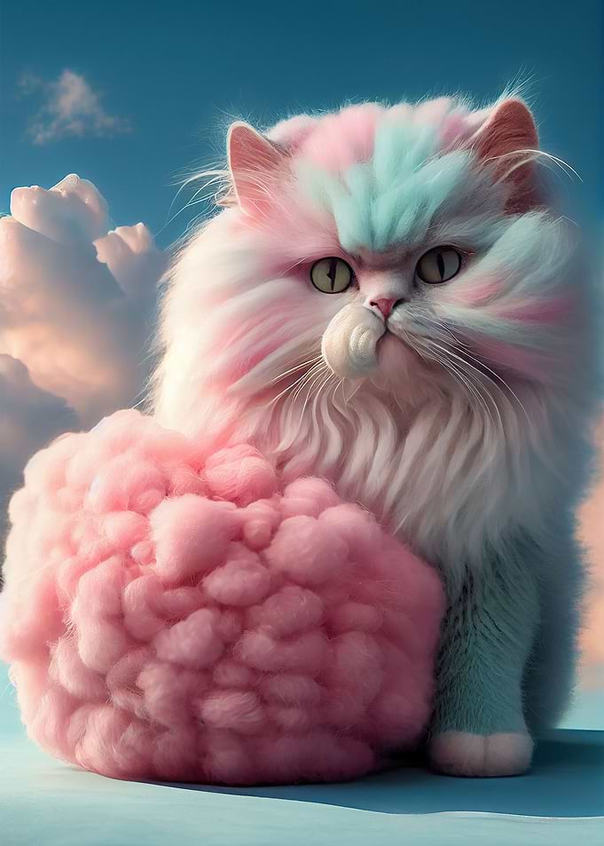 Cotton Candy Cat