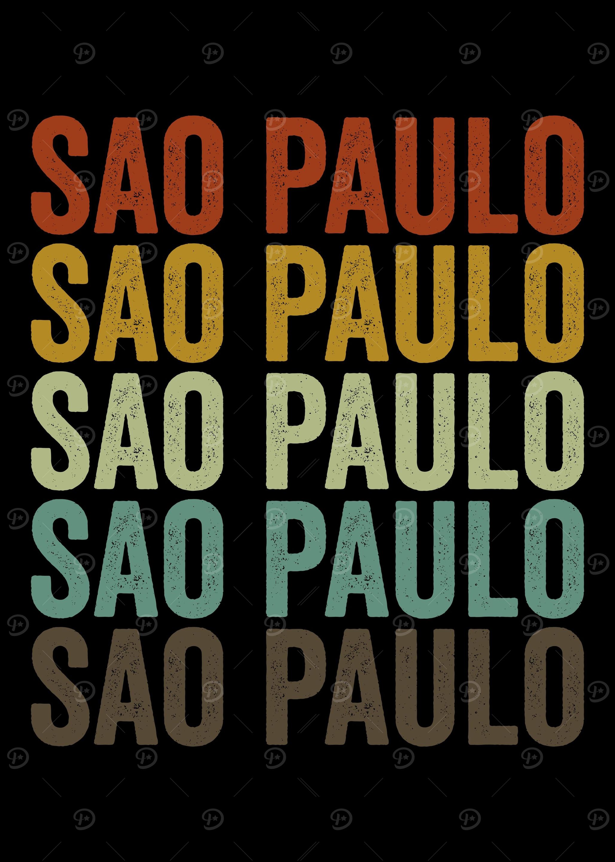 Sao Paulo Brazil Retro
