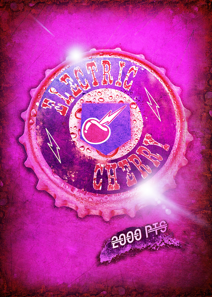 Electric Cherry Bottle Cap