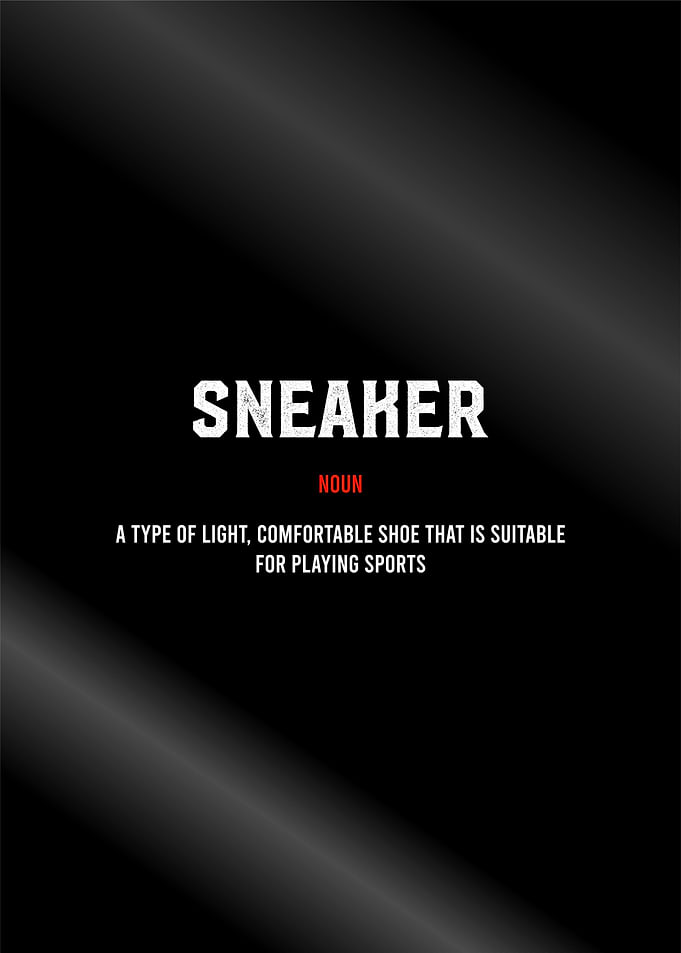 sneaker definition text