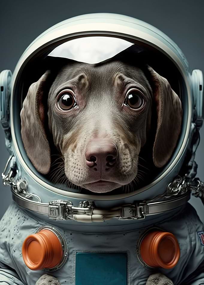dog astronaut