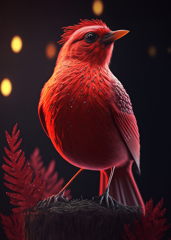 Portrait of the Red Bird