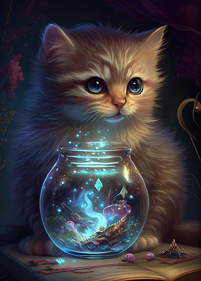 Funny Fantasy Cat