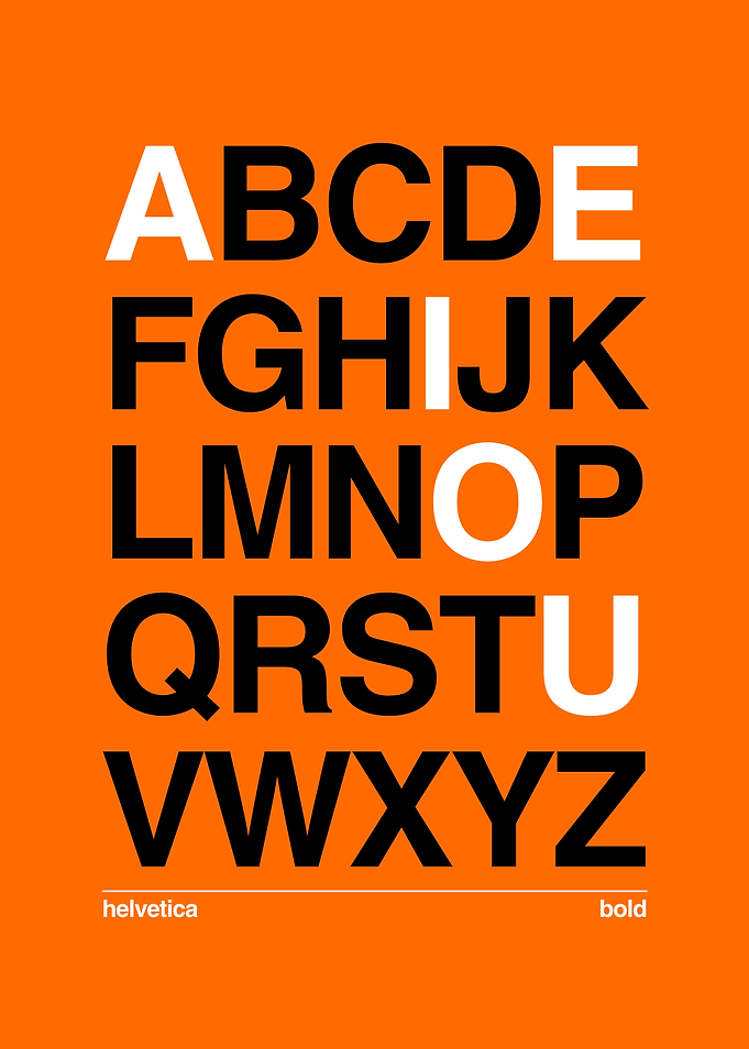 Helvetica Alphabet