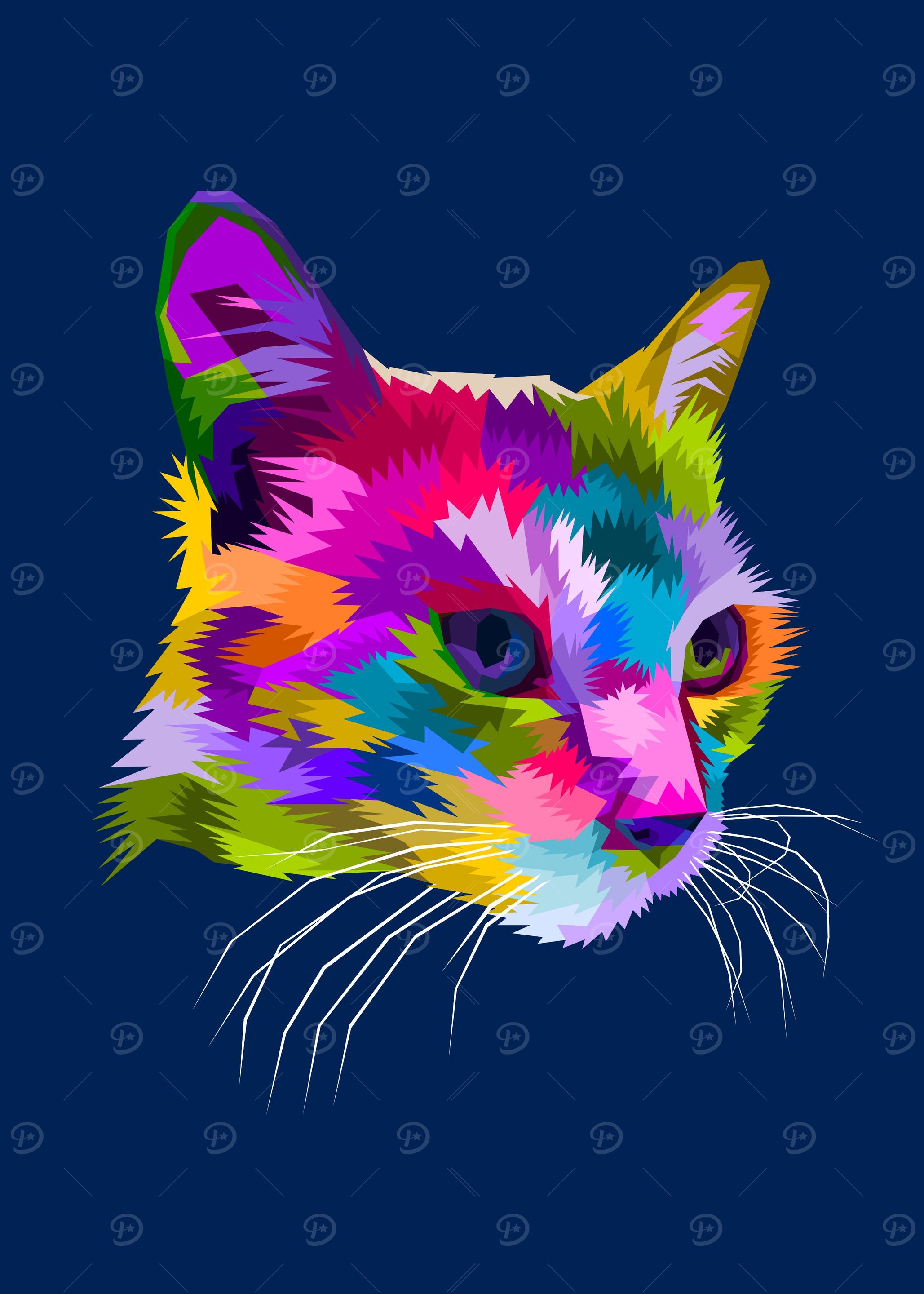 Cat head on geometric