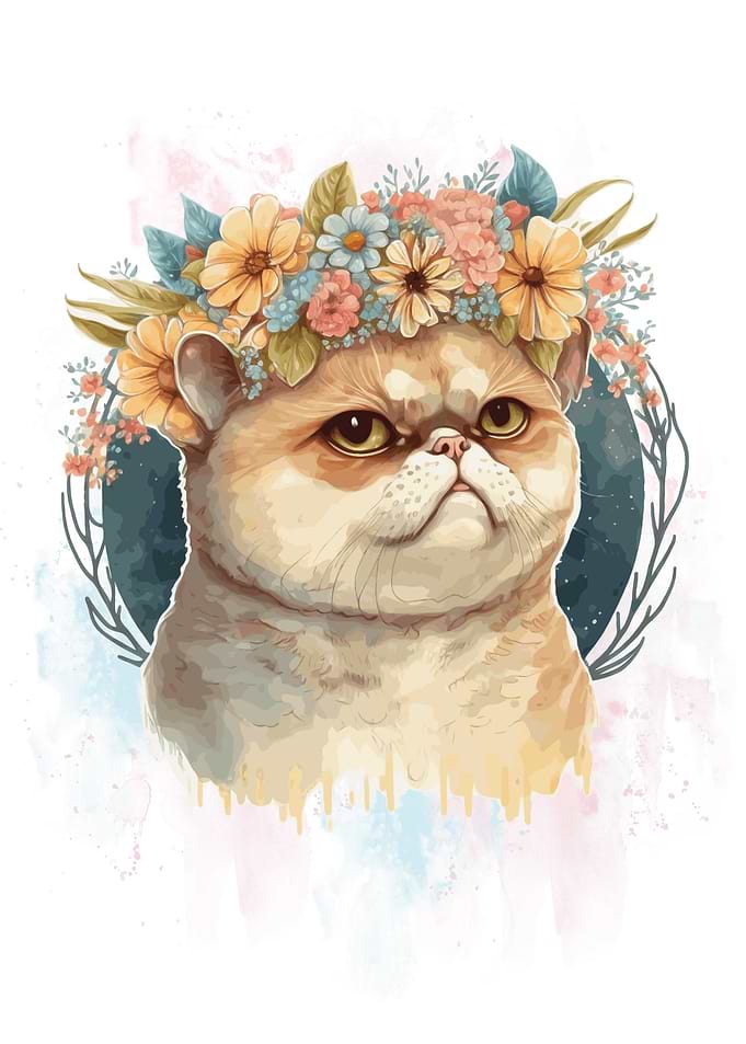 Cute Exotic Shorthair Cat