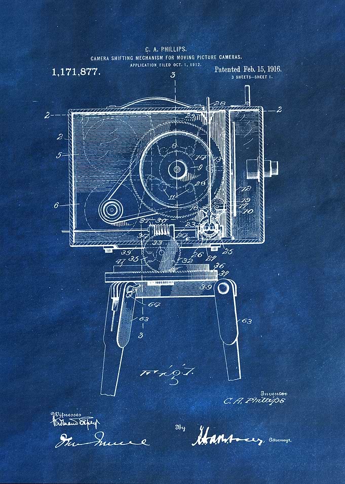 Vintage Camera Blueprint