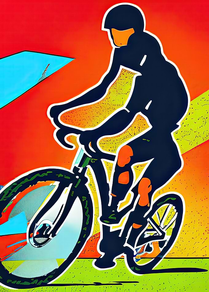Speeding Cyclist 08