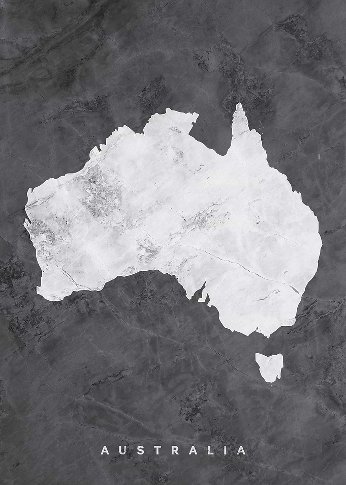 Australia Marble Map
