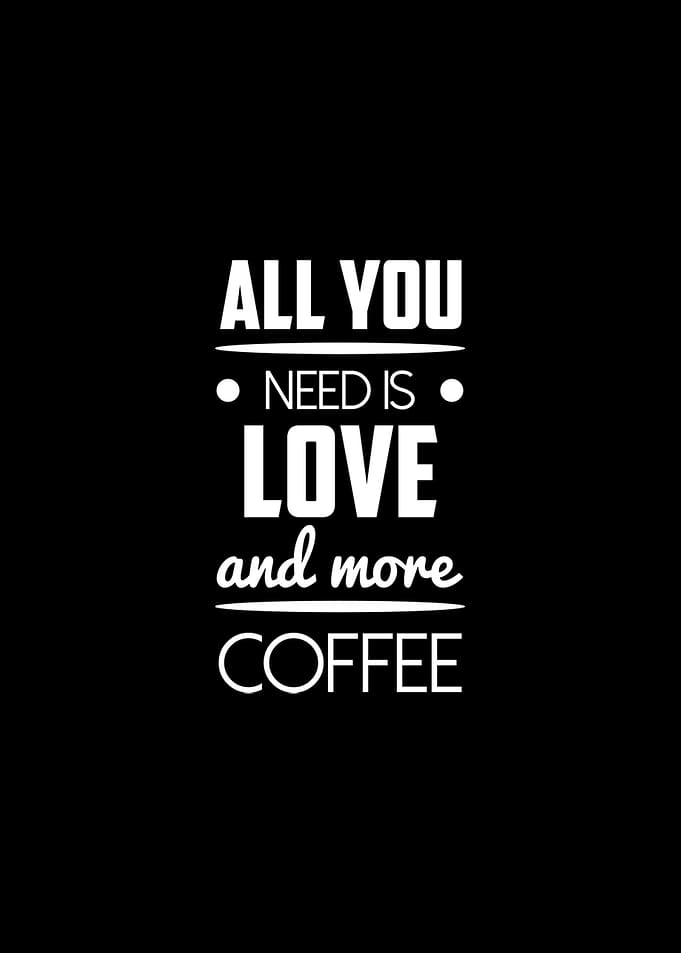 Coffee quotes kitchen art