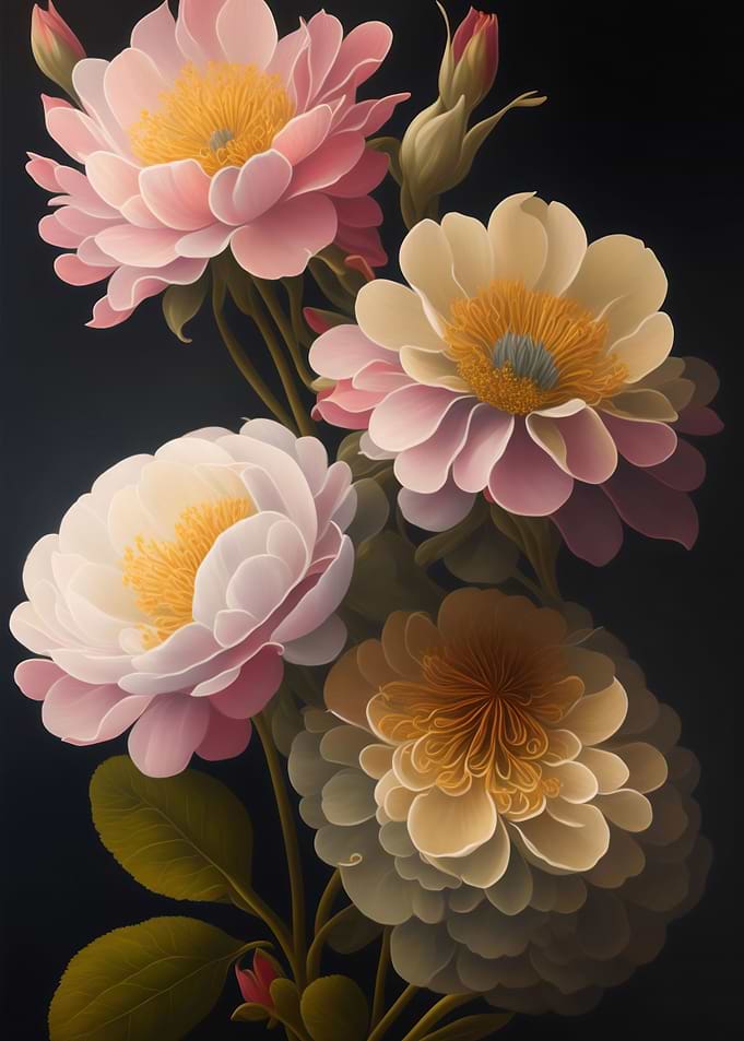 vintage botanical flowers