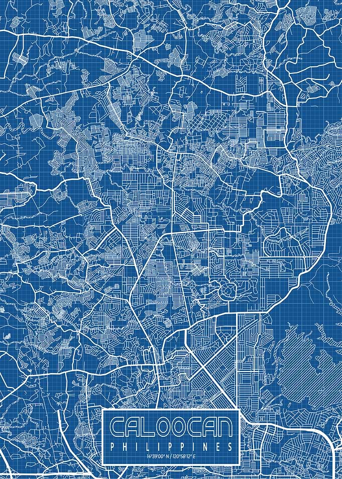Caloocan Map Blueprint