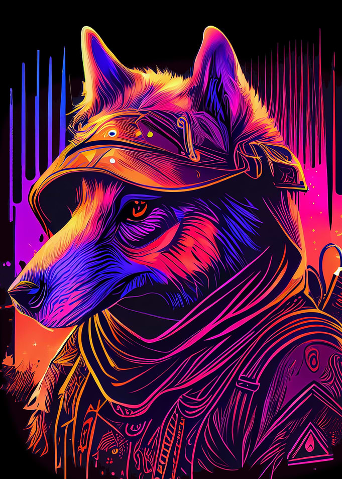 Chien Synthwave