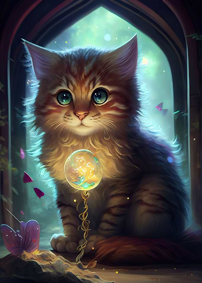 Funny Fantasy Cat