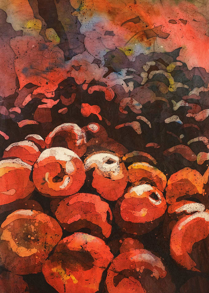 Apple artwork painting