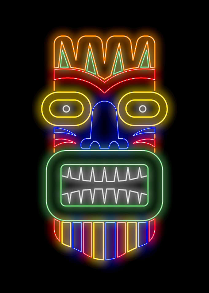Tiki Mask 07