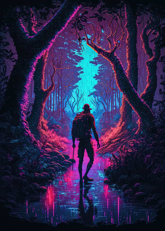 Lost in Neon Woods