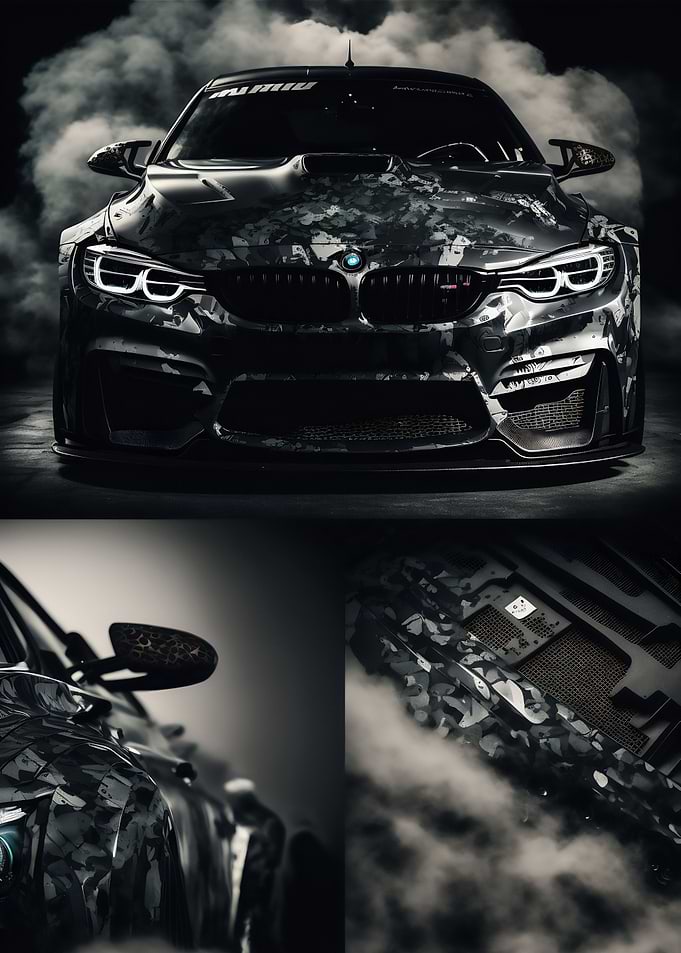 BMW M4 GT4 Collage