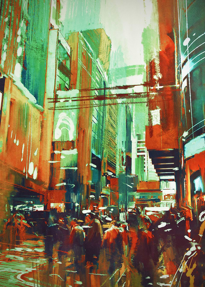 modern urban city