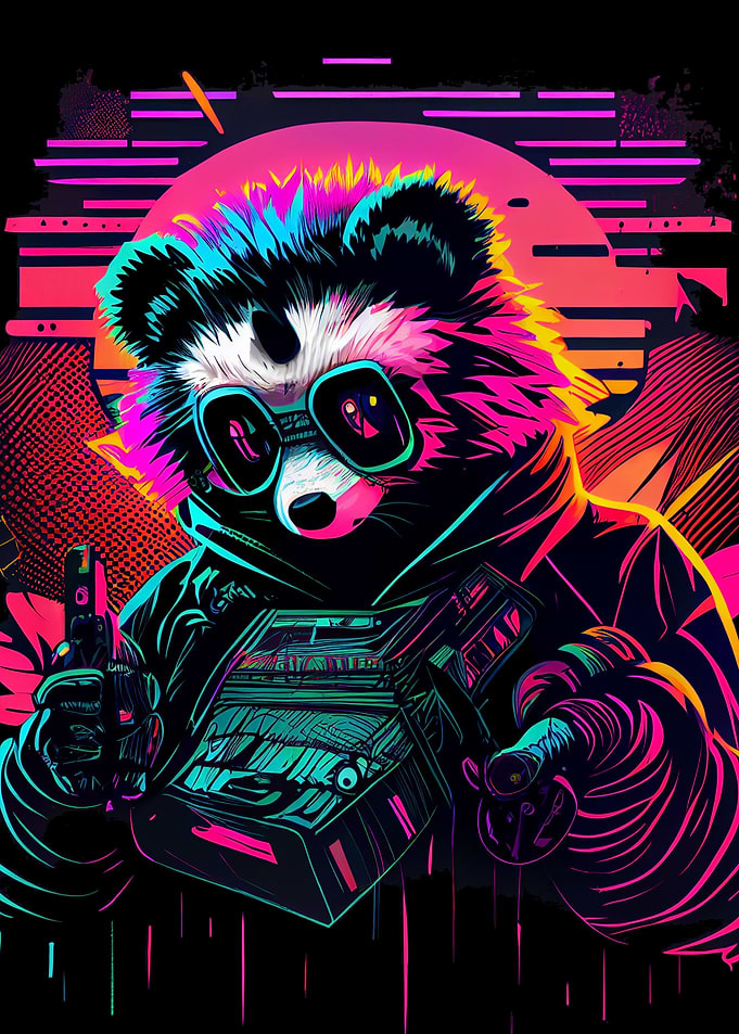 Panda Synthwave