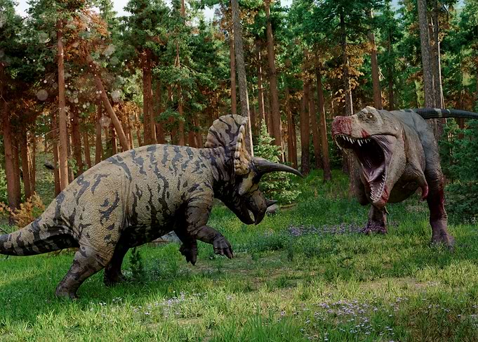Dinosaur duel