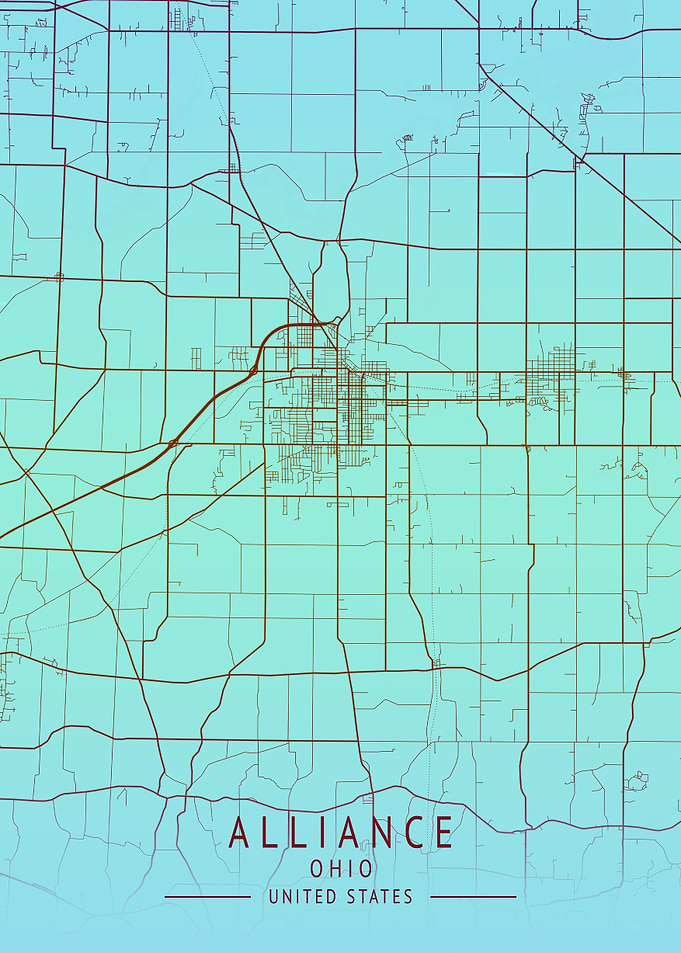 Alliance Ohio City Map