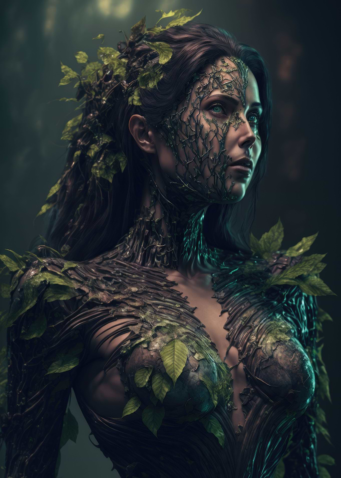 Cyberpunk Dryad