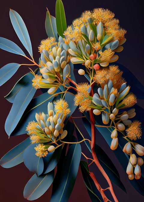 The Majestic Acacia — Australian botanical metal print