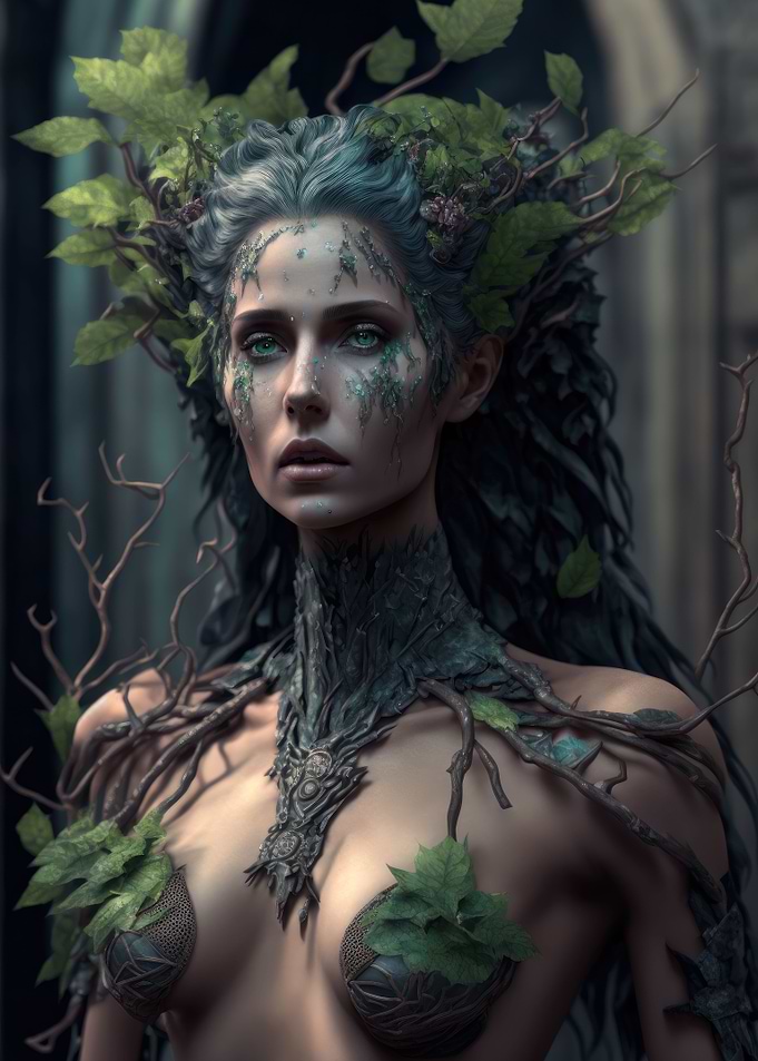 Cyberpunk Dryad