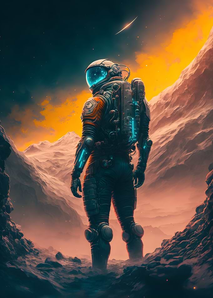 Astronaut Exploring