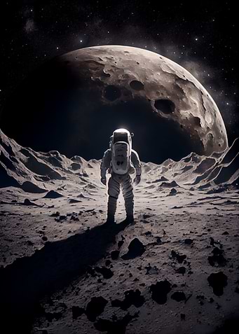 Man on the moon