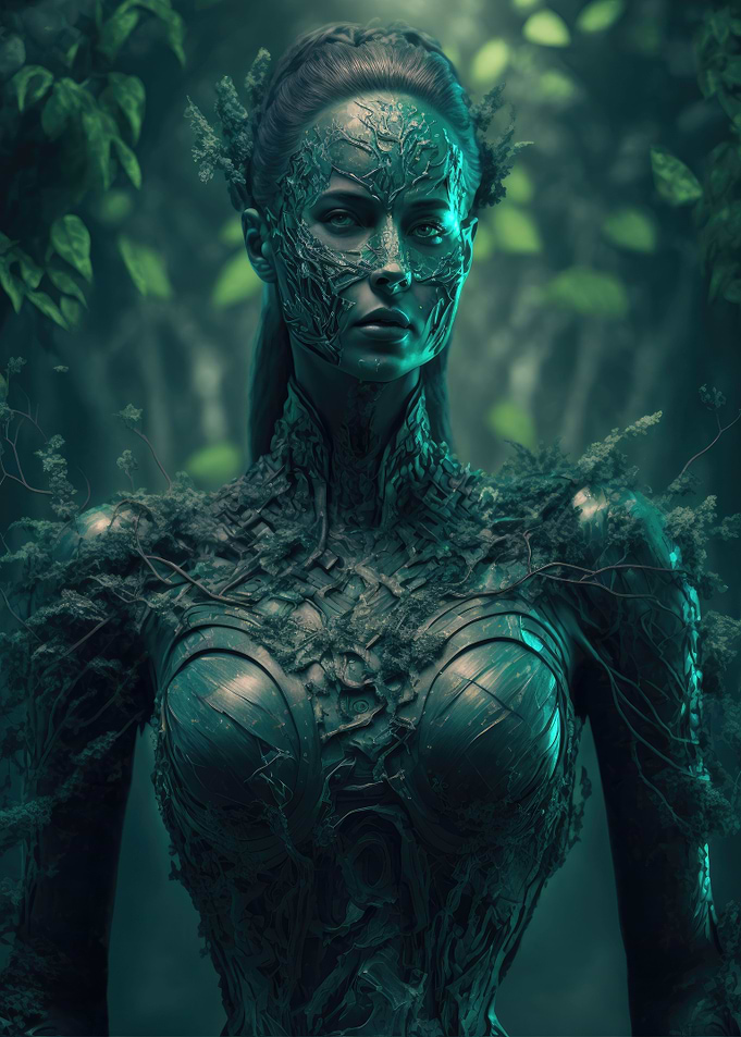 Cyberpunk Dryad