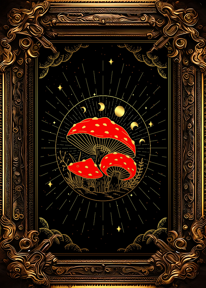 Tarot the moon toadstools