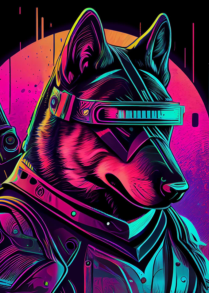 Chien Synthwave