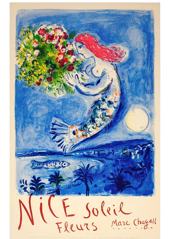 Vintage Mermaid Painting