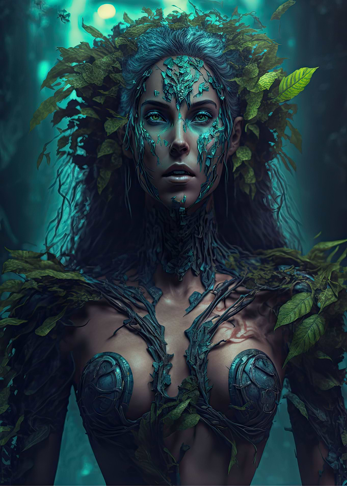 Cyberpunk Dryad