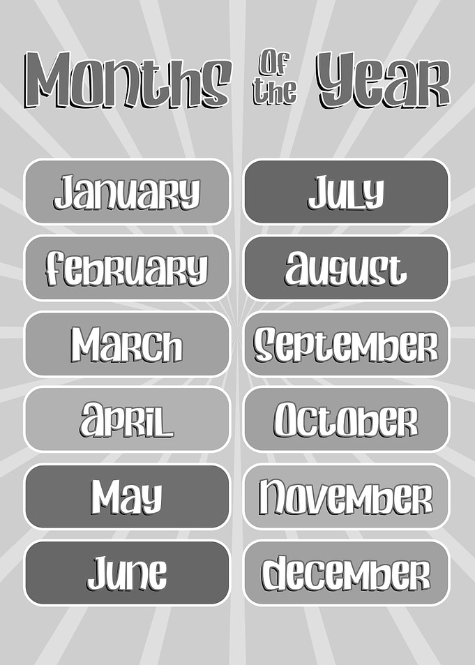 Months Of Year